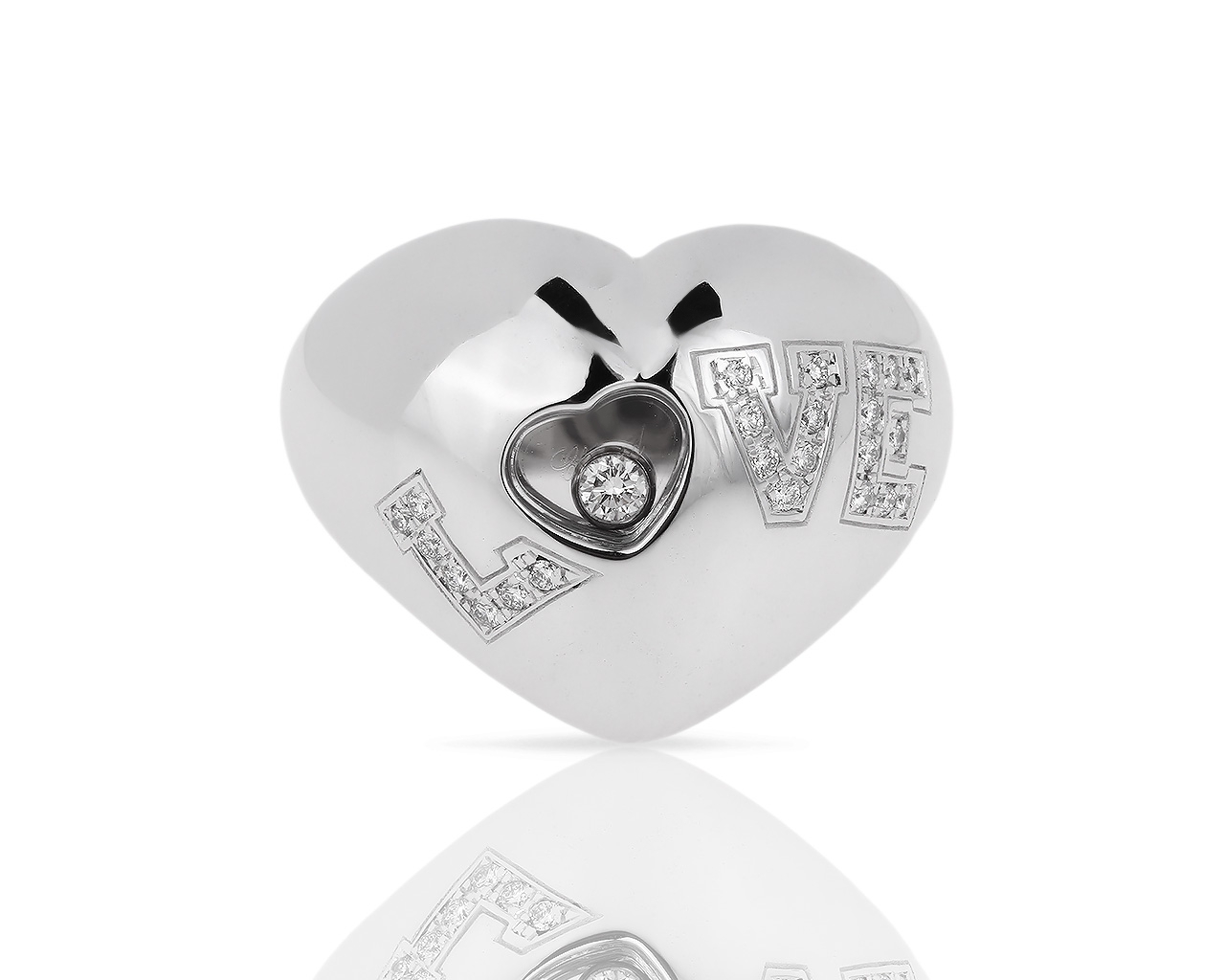 Золотое кольцо с бриллиантами Chopard Happy Diamonds Love