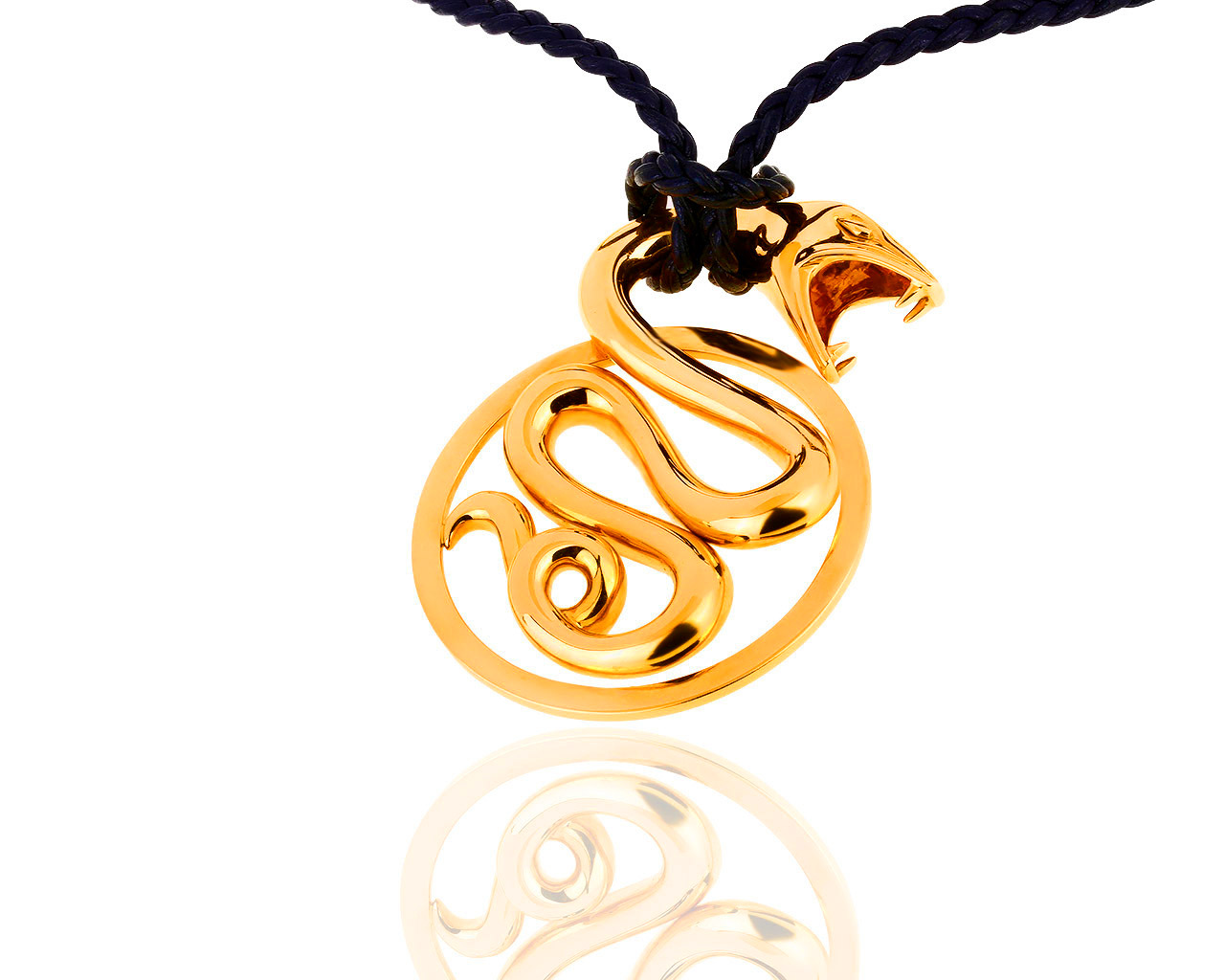 Завораживающая золотая подвеска Boucheron Snake 250319/4