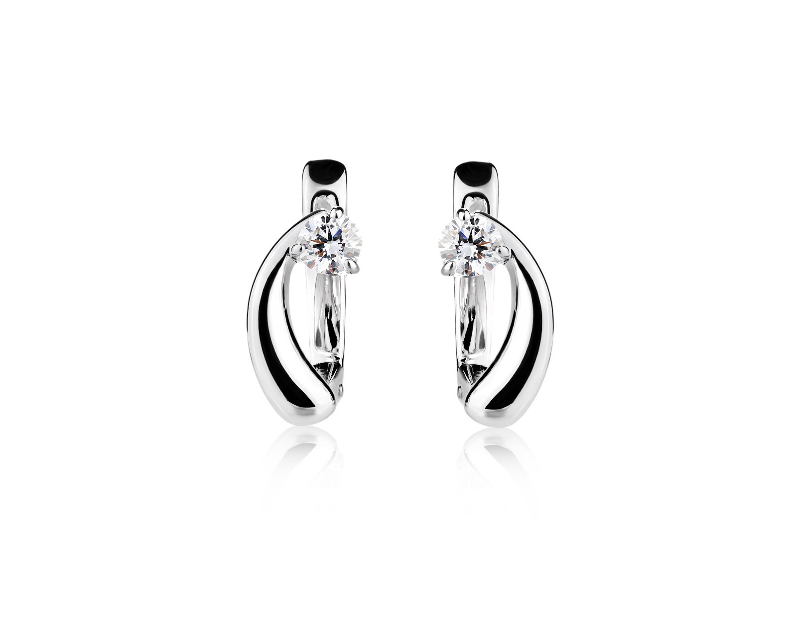 Золотые серьги с бриллиантами 0.30ct 990492/1; 990492/2