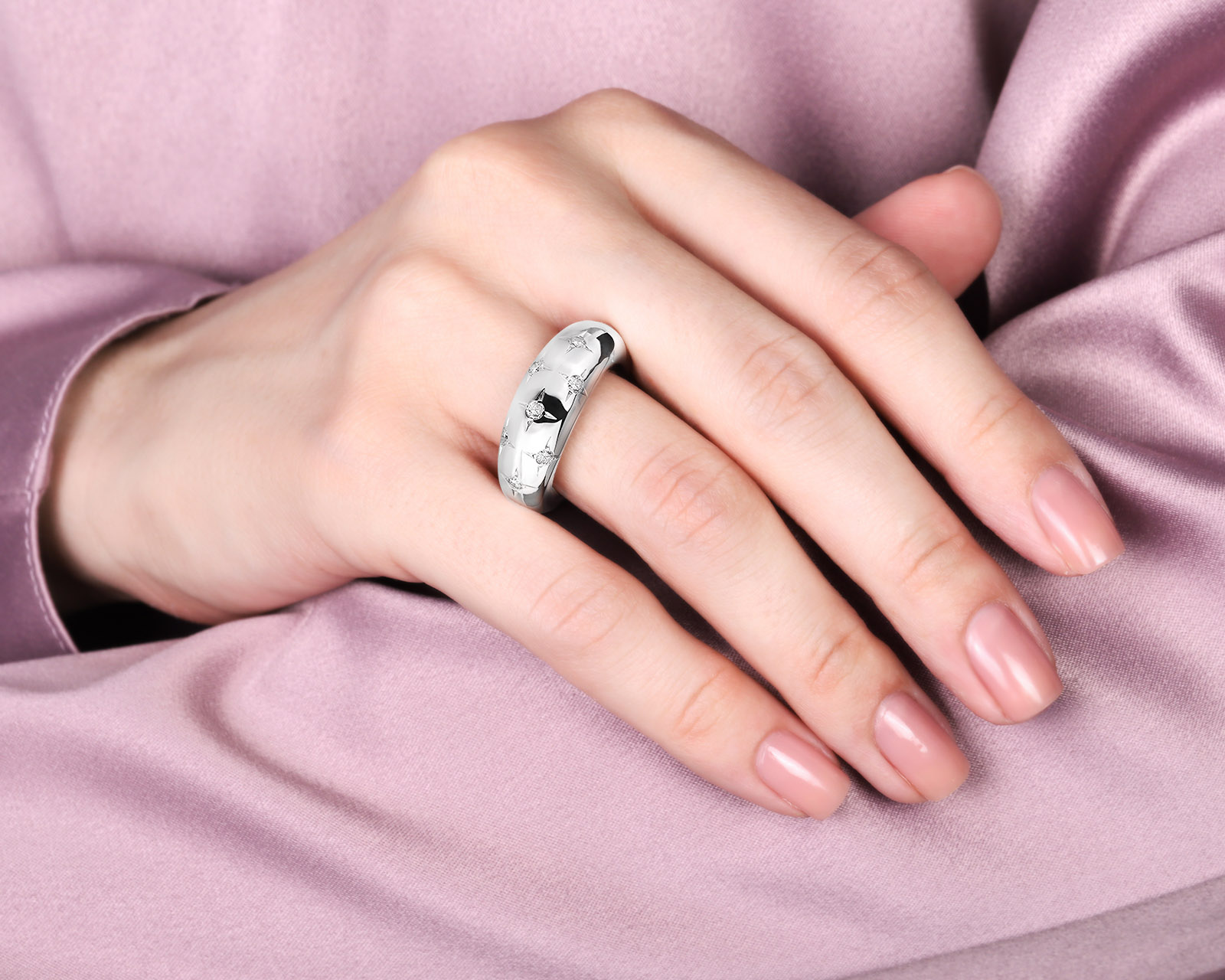 Оригинальное золотое кольцо с бриллиантами 0.35ct Chaumet Aeau