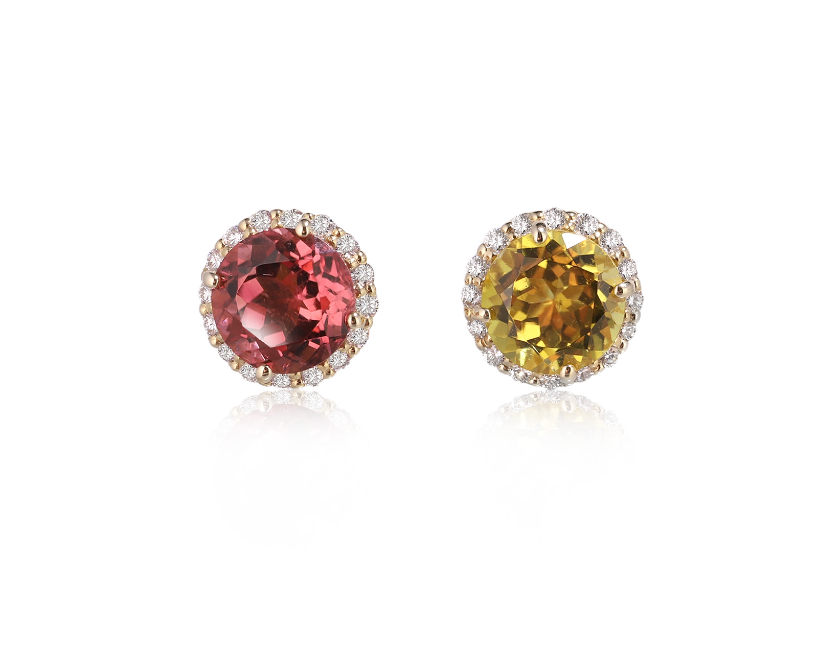 Оригинальные золотые серьги с турмалинами 1.91ct Lykov`s Jewellery 060426/КМ341