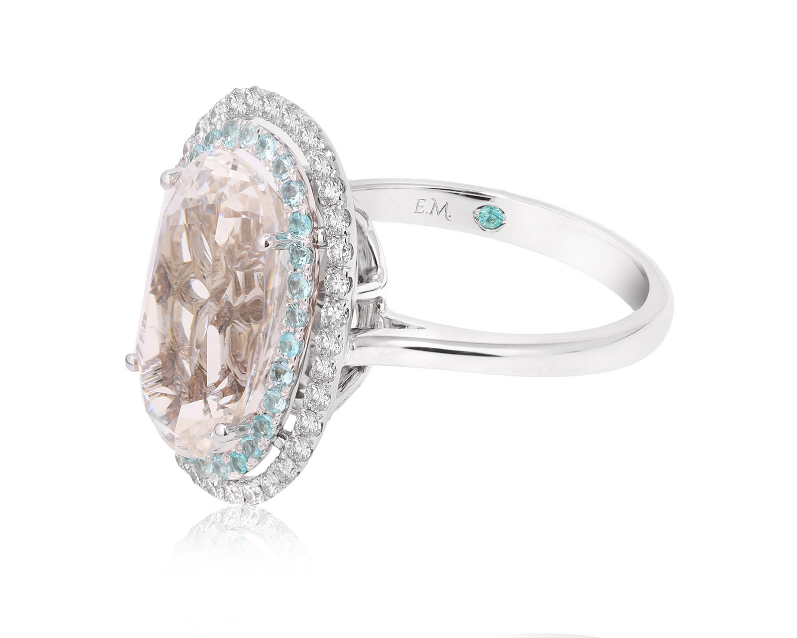 Золотое кольцо с данбуритом 5.60ct Evgeny Matveev