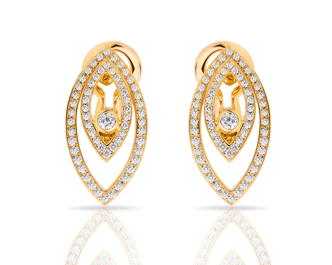 Золотые серьги с бриллиантами 0.75ct Chopard Артикул: 120318/2