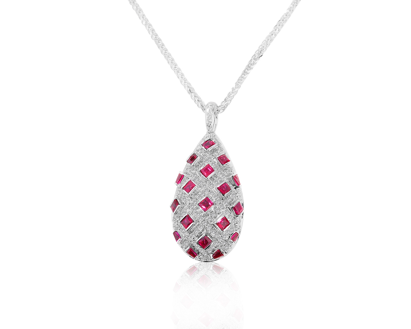Великолепный золотой кулон с рубинами 2.25ct 151021/7