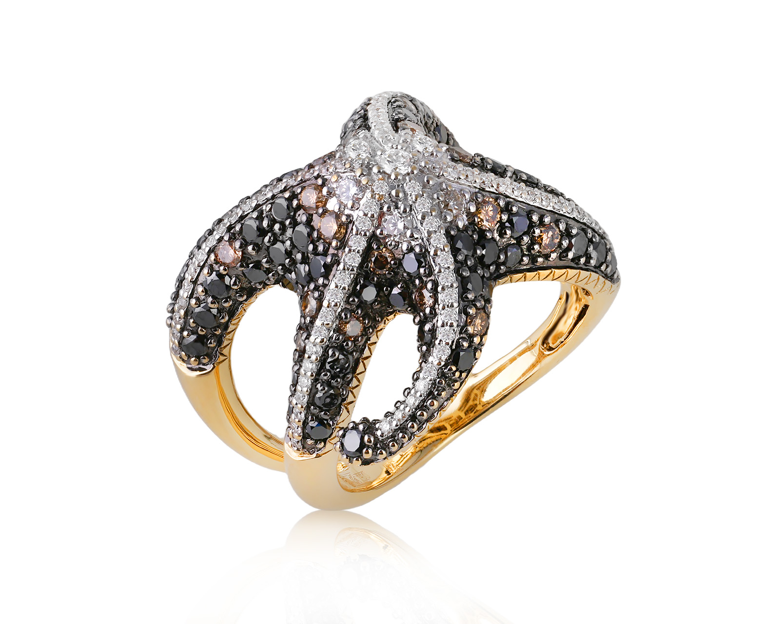 Золотое кольцо с бриллиантами 2.29ct 990326/1