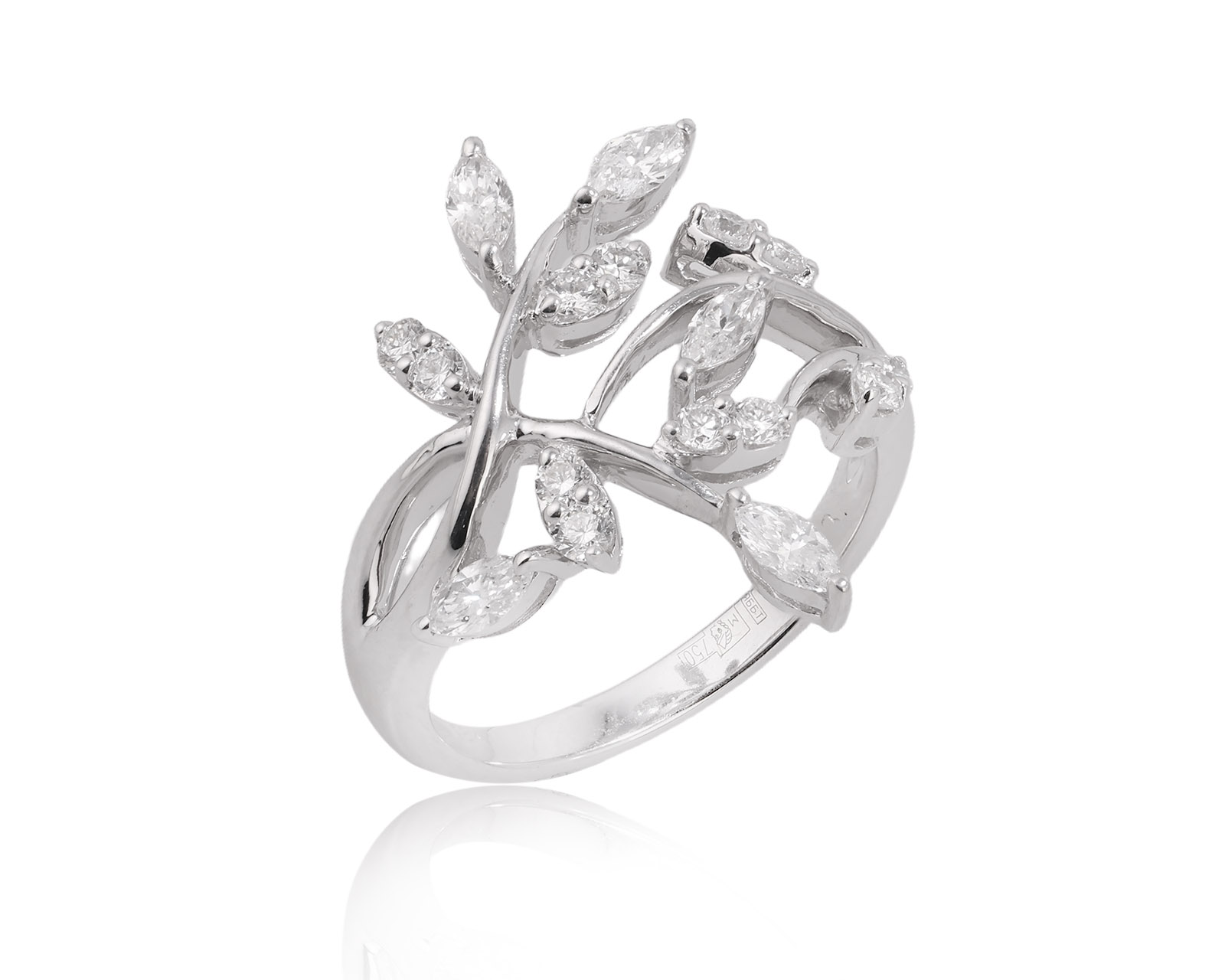 Оригинальное золотое кольцо с бриллиантами 0.59ct Uma Notte S.R.L. 311025/1