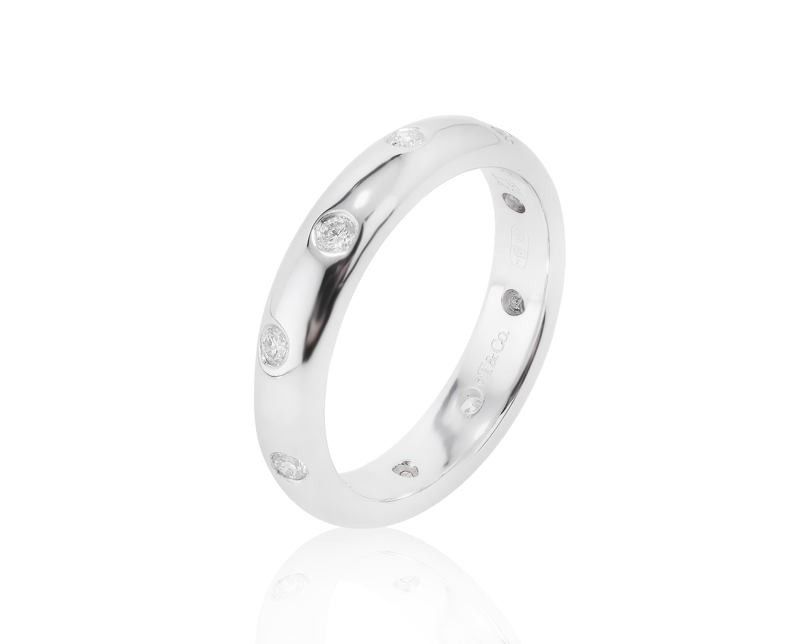 Оригинальное платиновое кольцо Tiffany&Co Etoile 030523/1