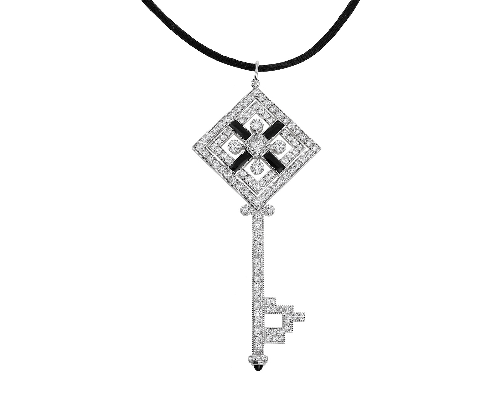 Стильный золотой кулон с бриллиантами 3.40ct 120621/3