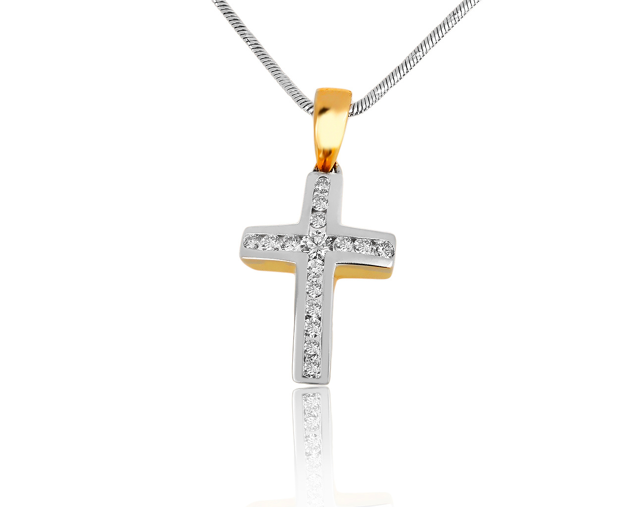 Изумительный золотой кулон с бриллиантами 0.42ct 230719/1