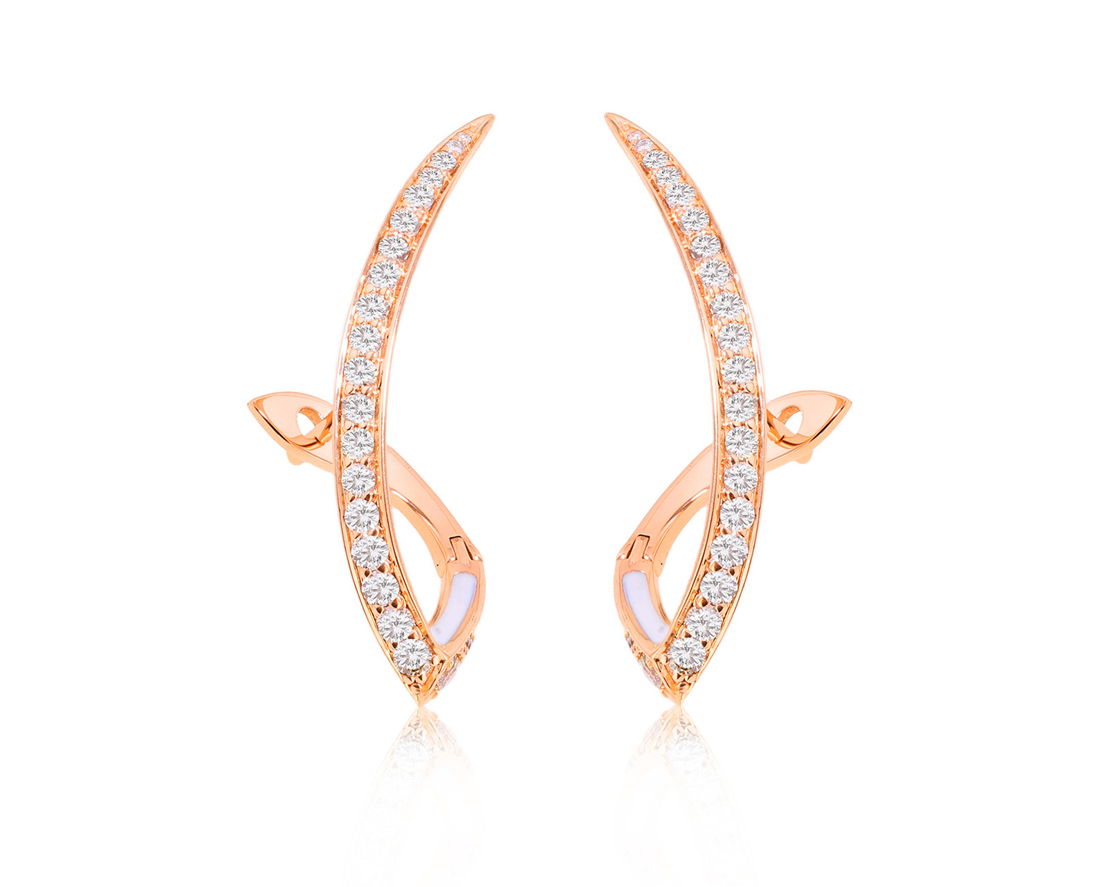 Оригинальные золотые серьги с бриллиантами 0.89ct Roberto Bravo 190725/4