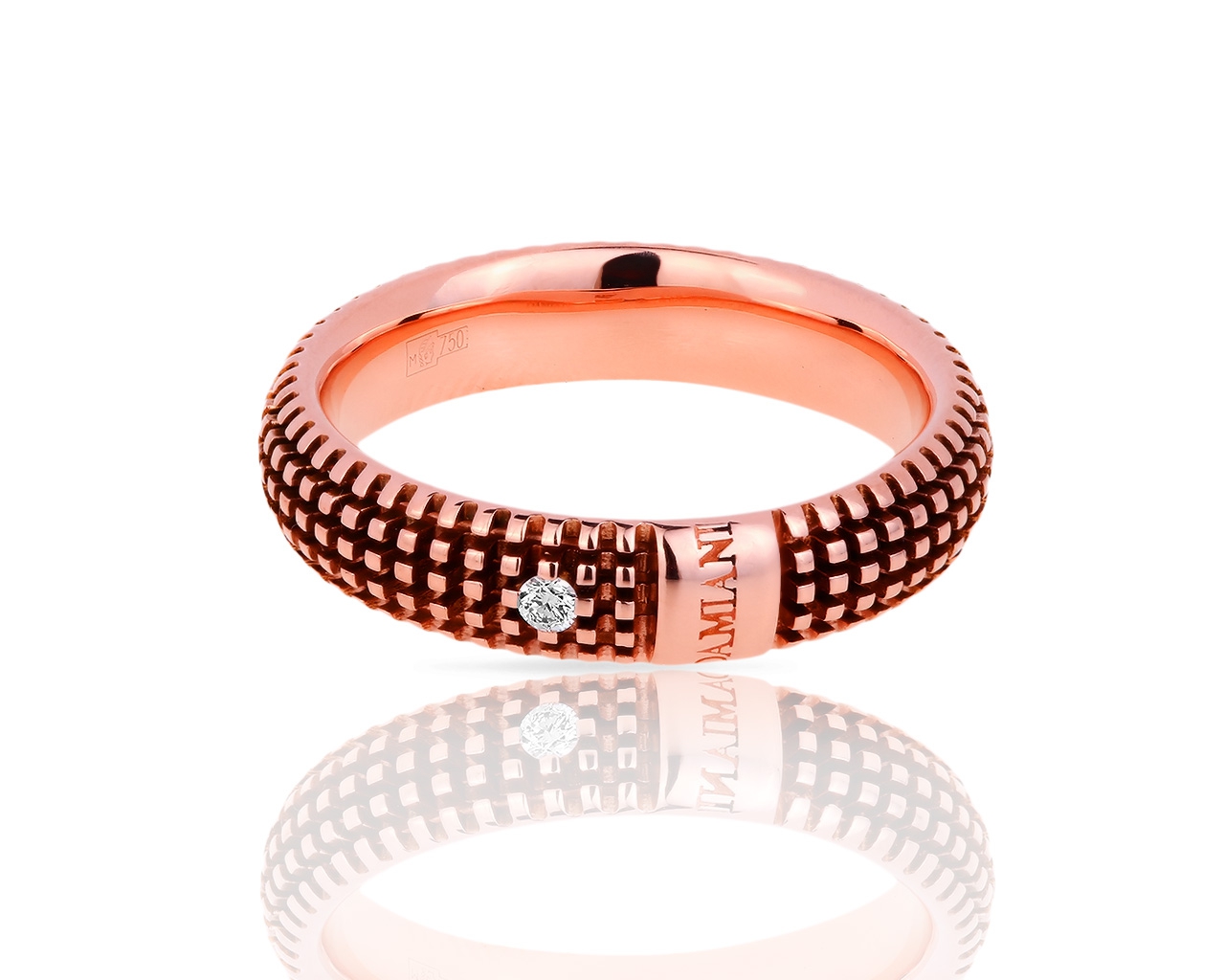 Золотое кольцо с бриллиантами 0.02ct Damiani Metropolitan Dream
