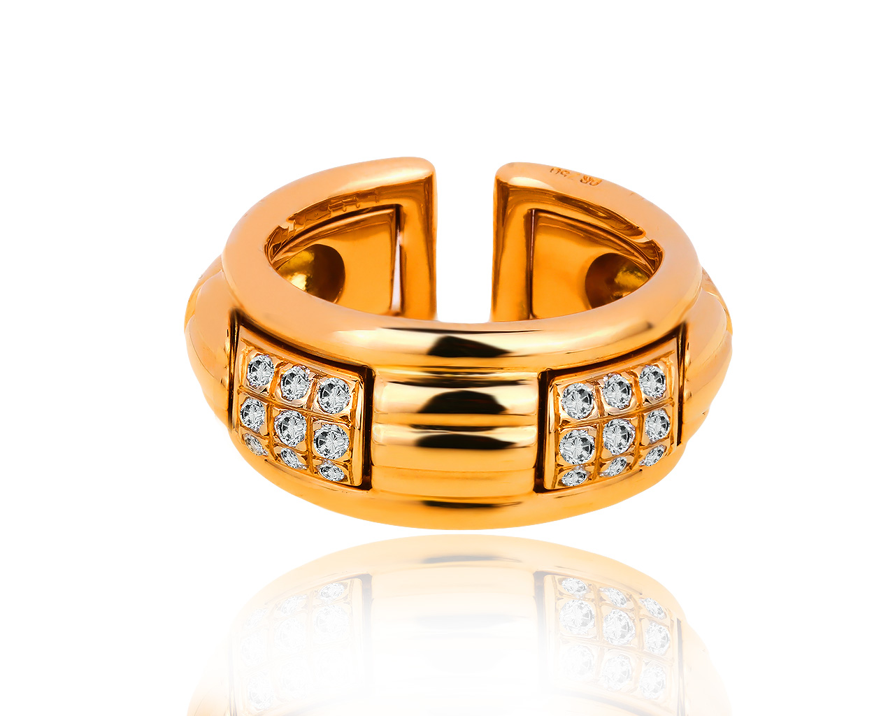 Оригинальное золотое кольцо с бриллиантами 0.30ct Boucheron