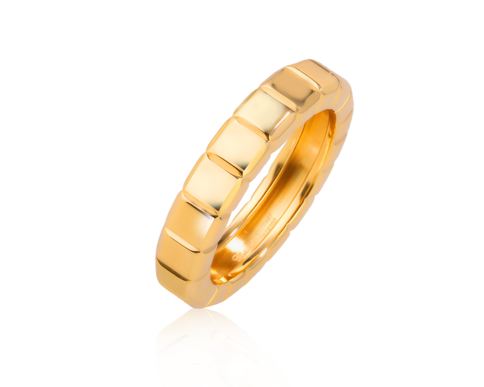 Оригинальное золотое кольцо Chopard Ice Cube 111125/12