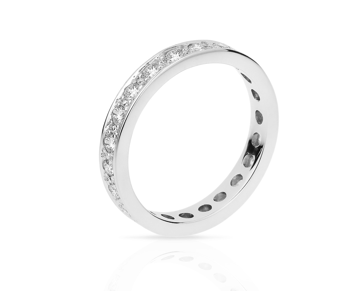 Золотое кольцо-дорожка с бриллиантами 0.63ct