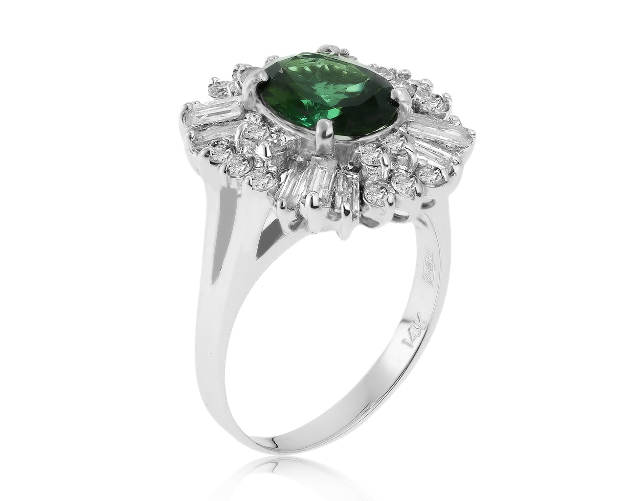 Изумительное золотое кольцо с турмалином 2.02ct 050321/29