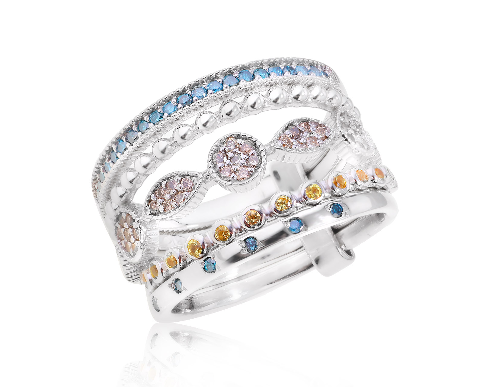Оригинальное золотое кольцо Roberto Bravo Diamant Love