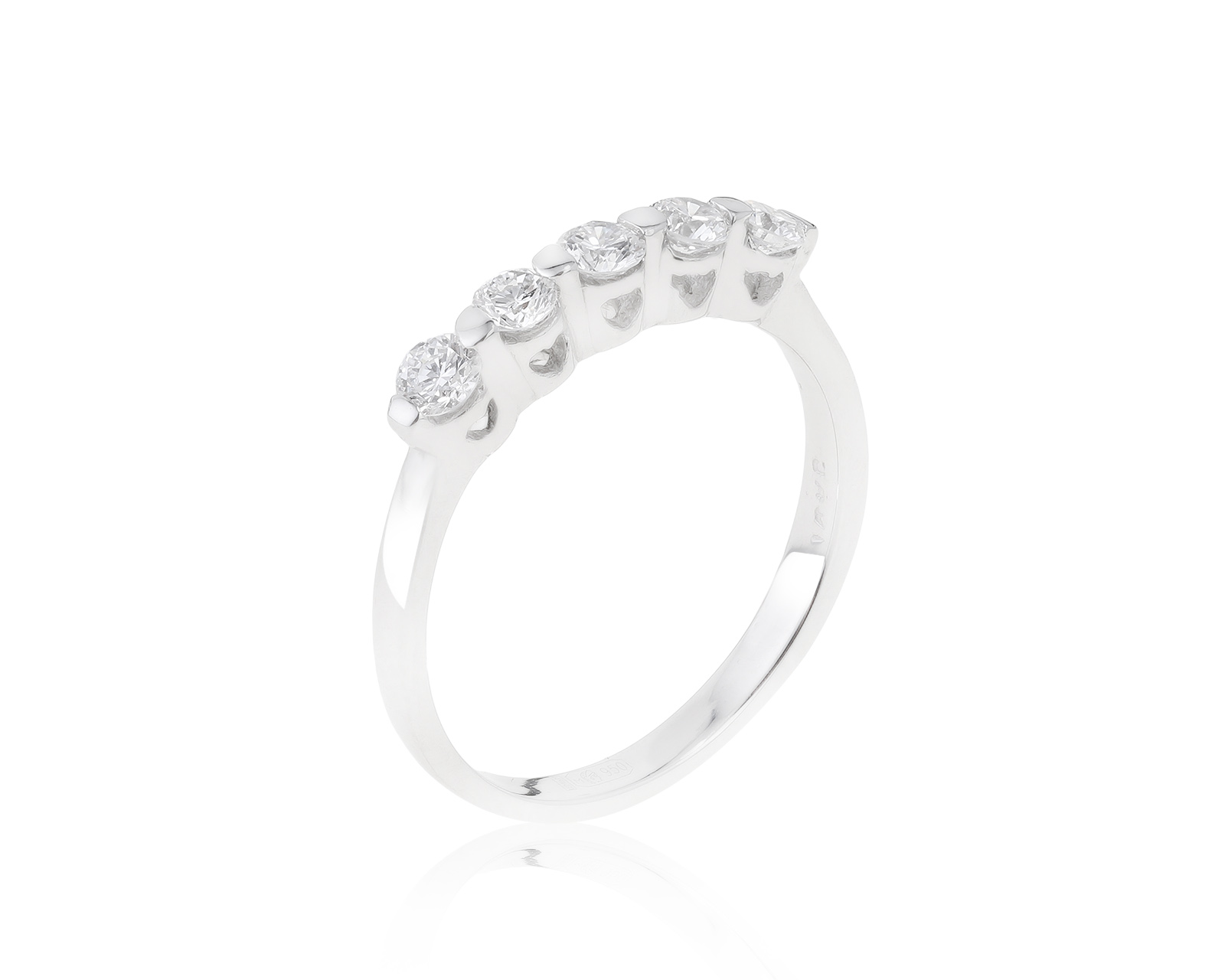 Солидное платиновое кольцо с бриллиантами 0.39ct 281221/8