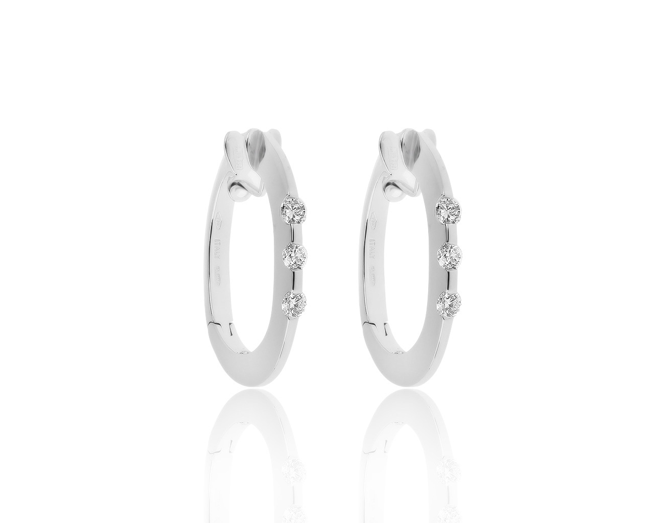 Оригинальные золотые серьги с бриллиантами 0.40ct Roberto Coin 140120/3