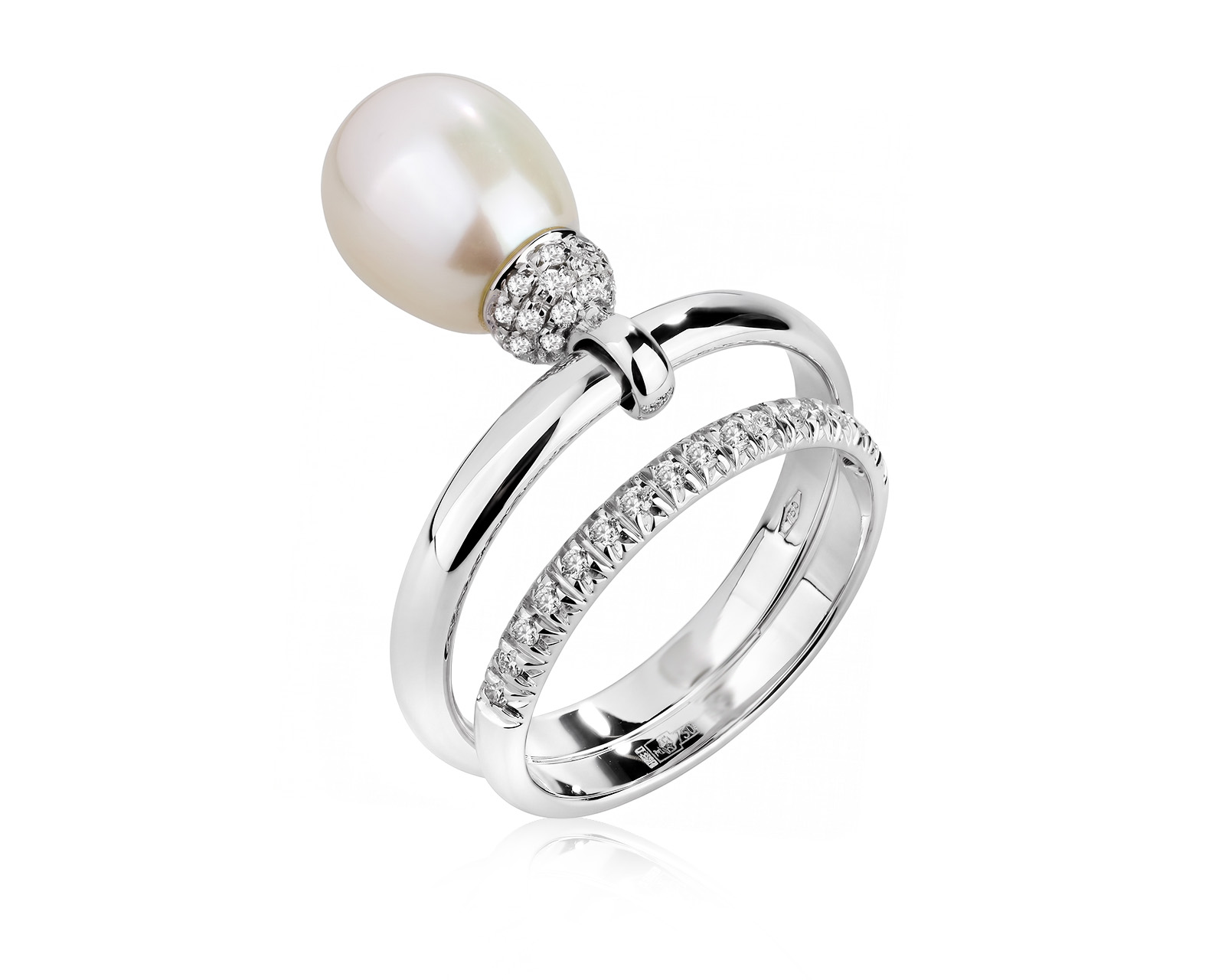 Оригинальное золотое кольцо с бриллиантами 0.25ct Chantecler Joyful