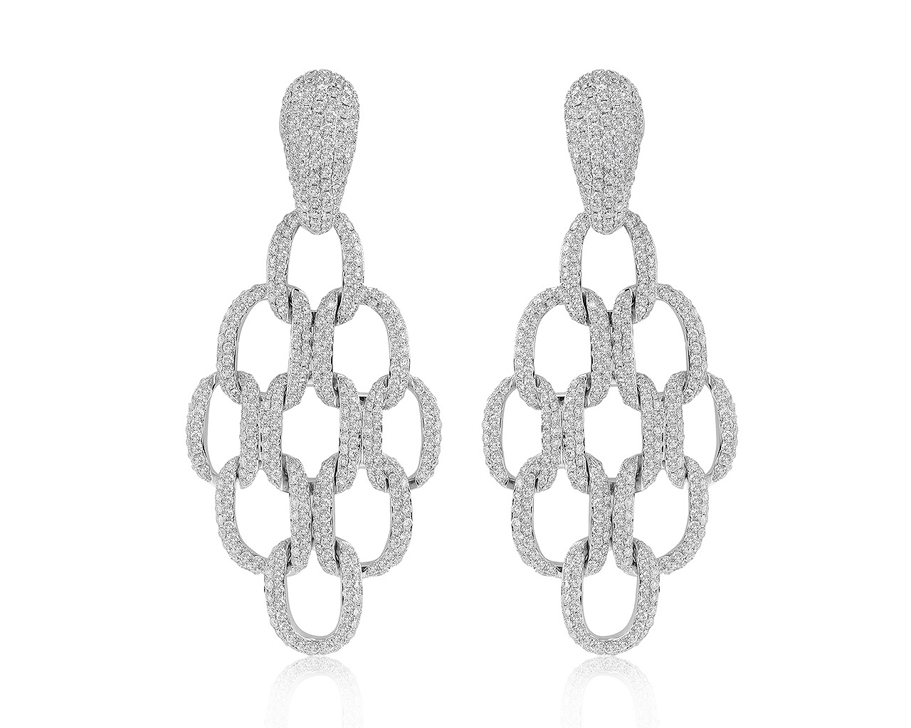 Превосходные золотые серьги с бриллиантами 9.27ct 210321/1