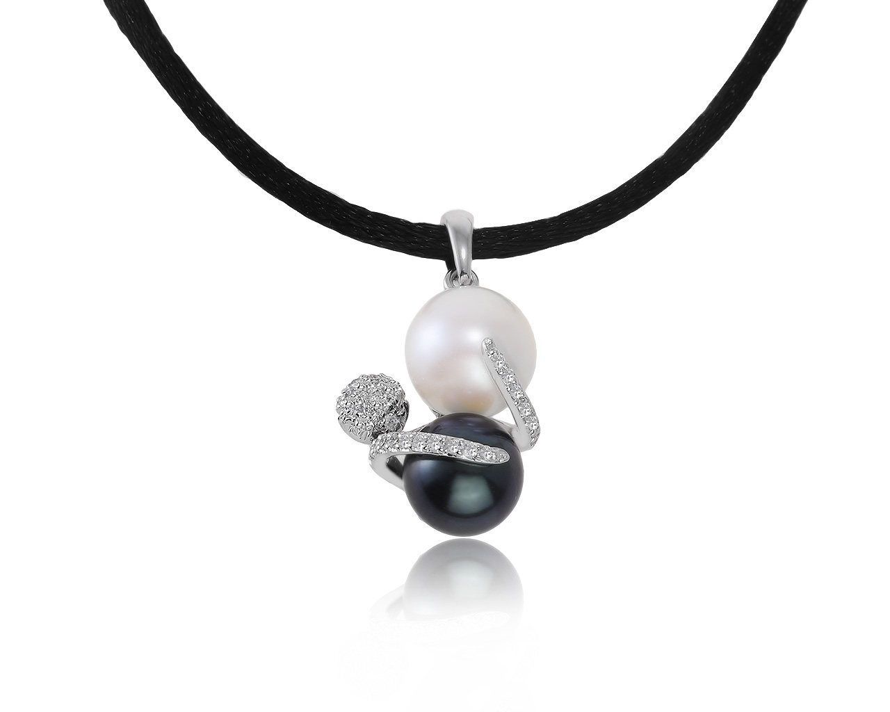 Притягательный золотой кулон с бриллиантами 0.16ct 270519/13