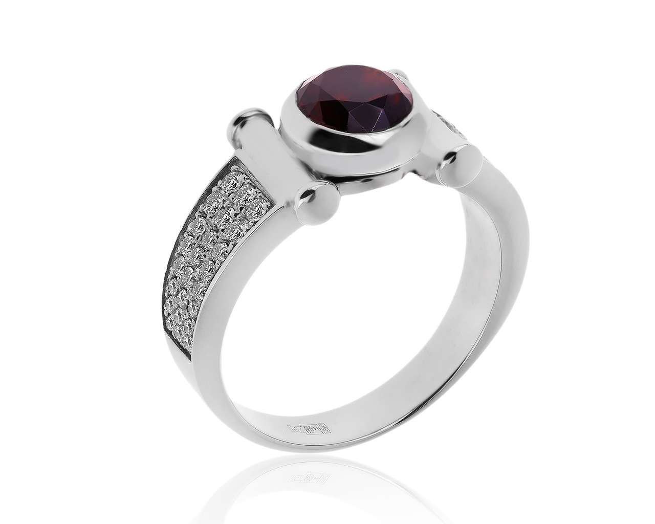 Солидное золотое кольцо с цирконом гиацинтом 3.05ct 220420/1