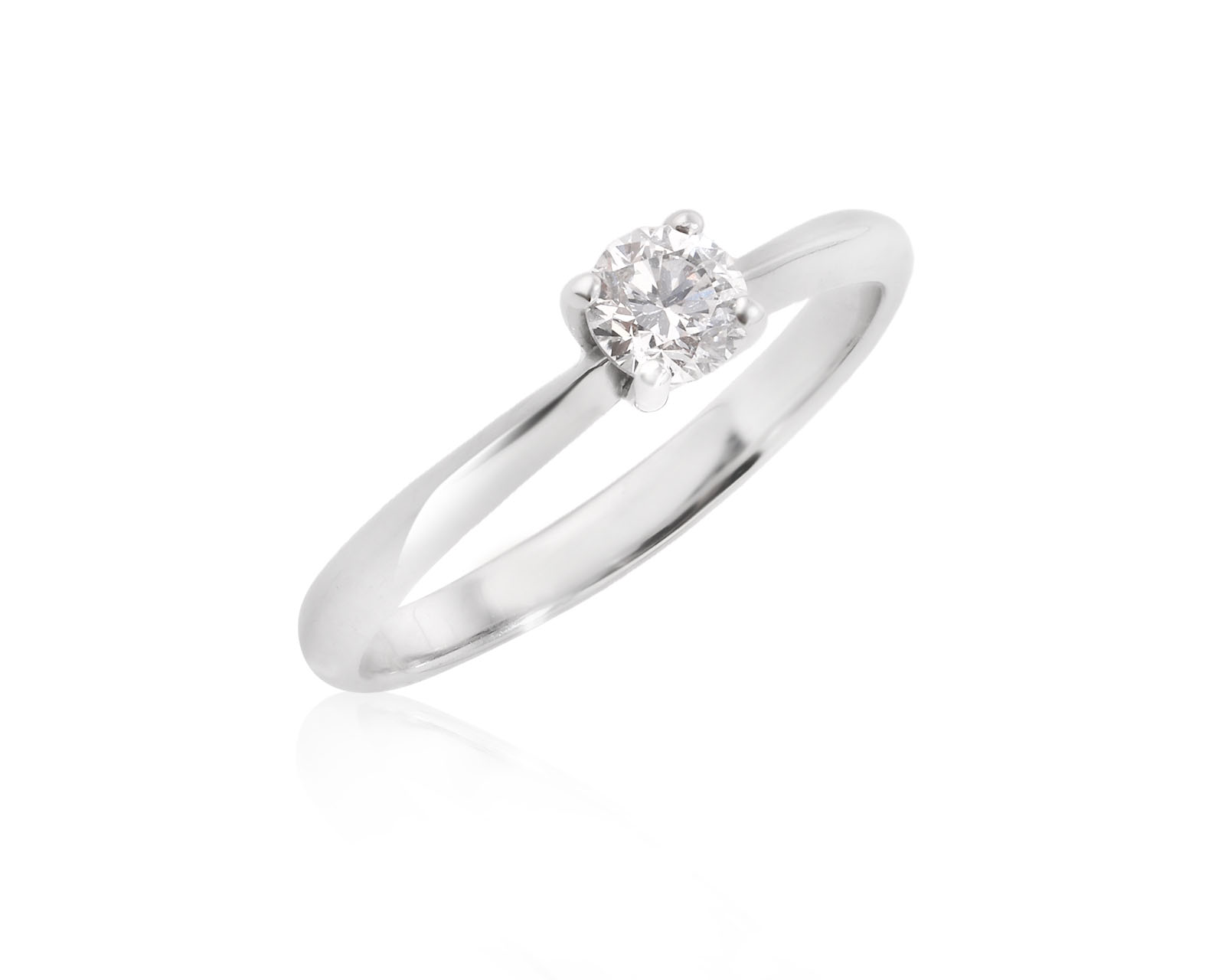 Золотое кольцо с бриллиантом 0.20ct 210126/1