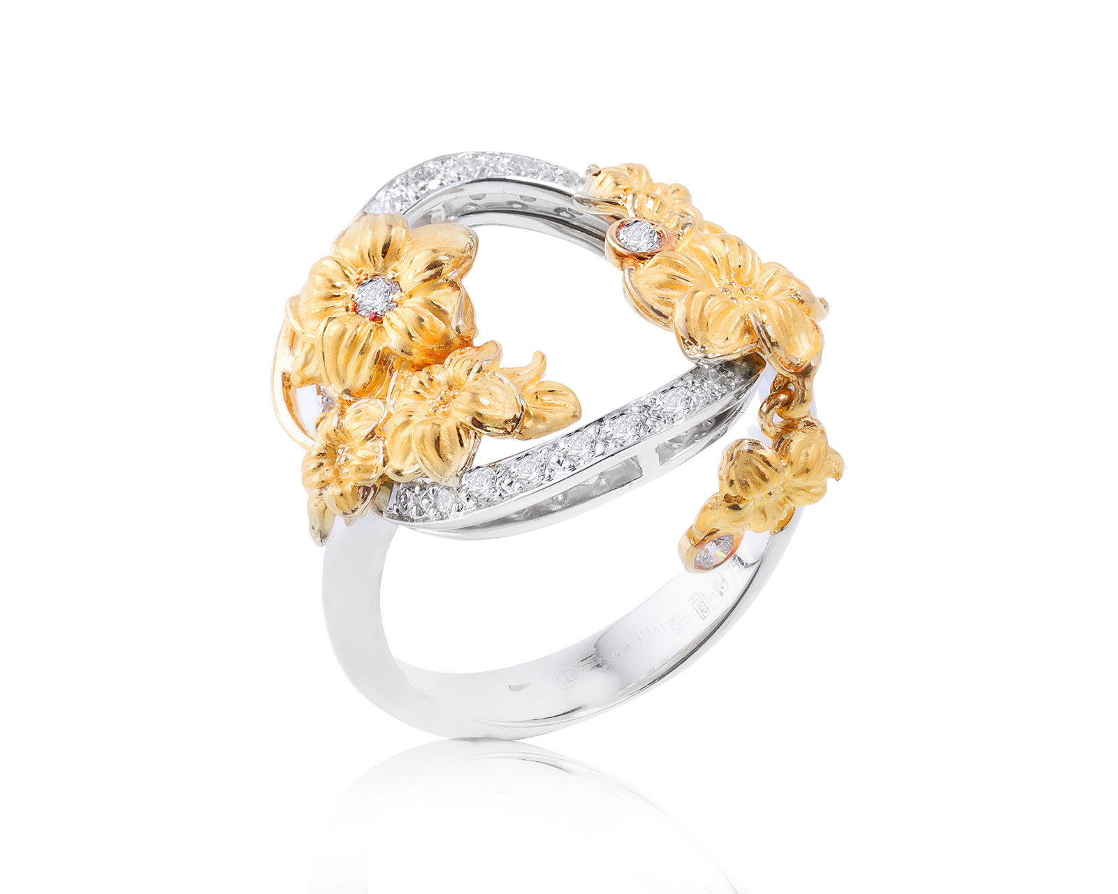 Оригинальное золотое кольцо Carrera y Carrera Emperatriz 300523/1