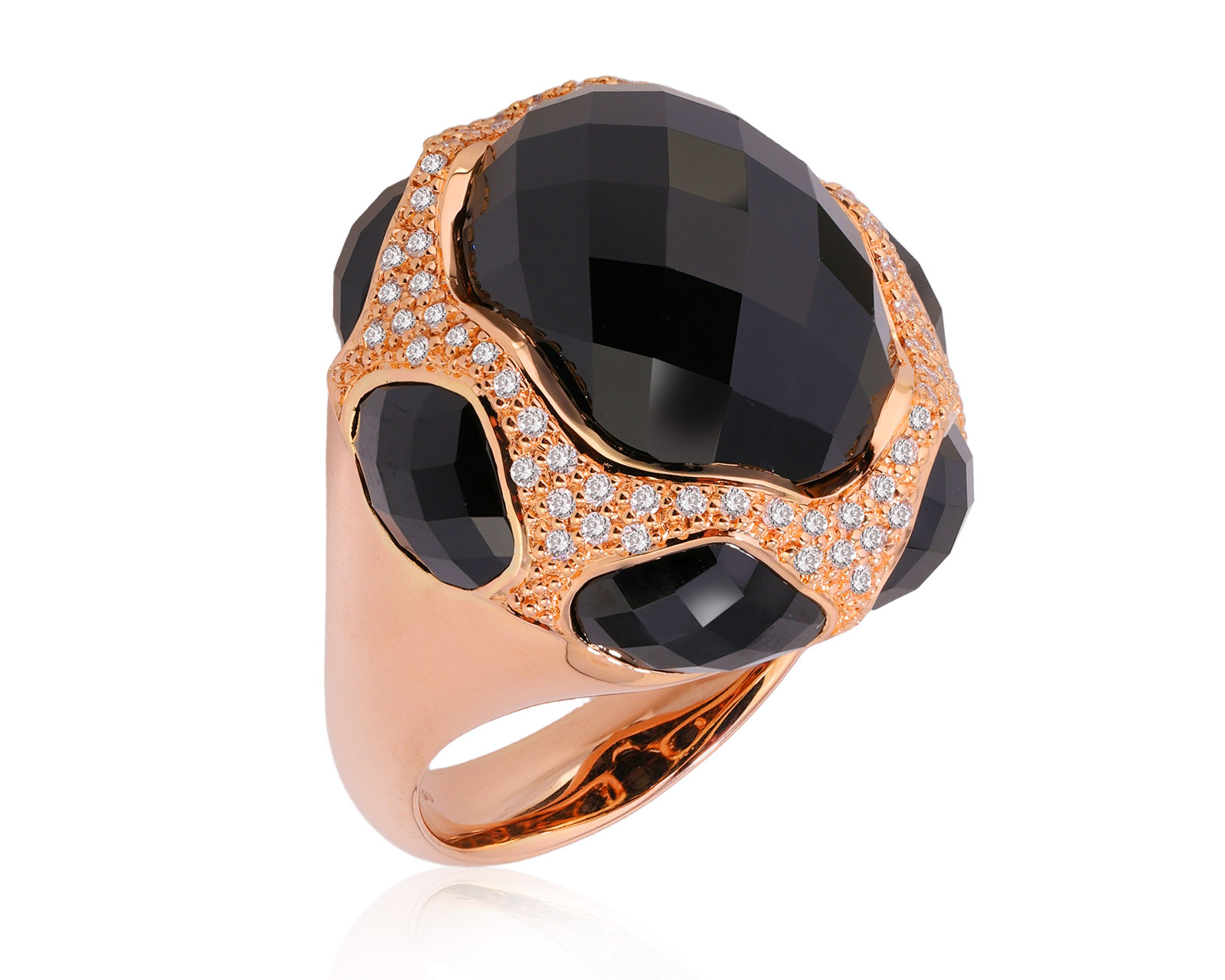 Оригинальное золотое кольцо с ониксом 36.33ct Belle Bague (GIM) 211025/6