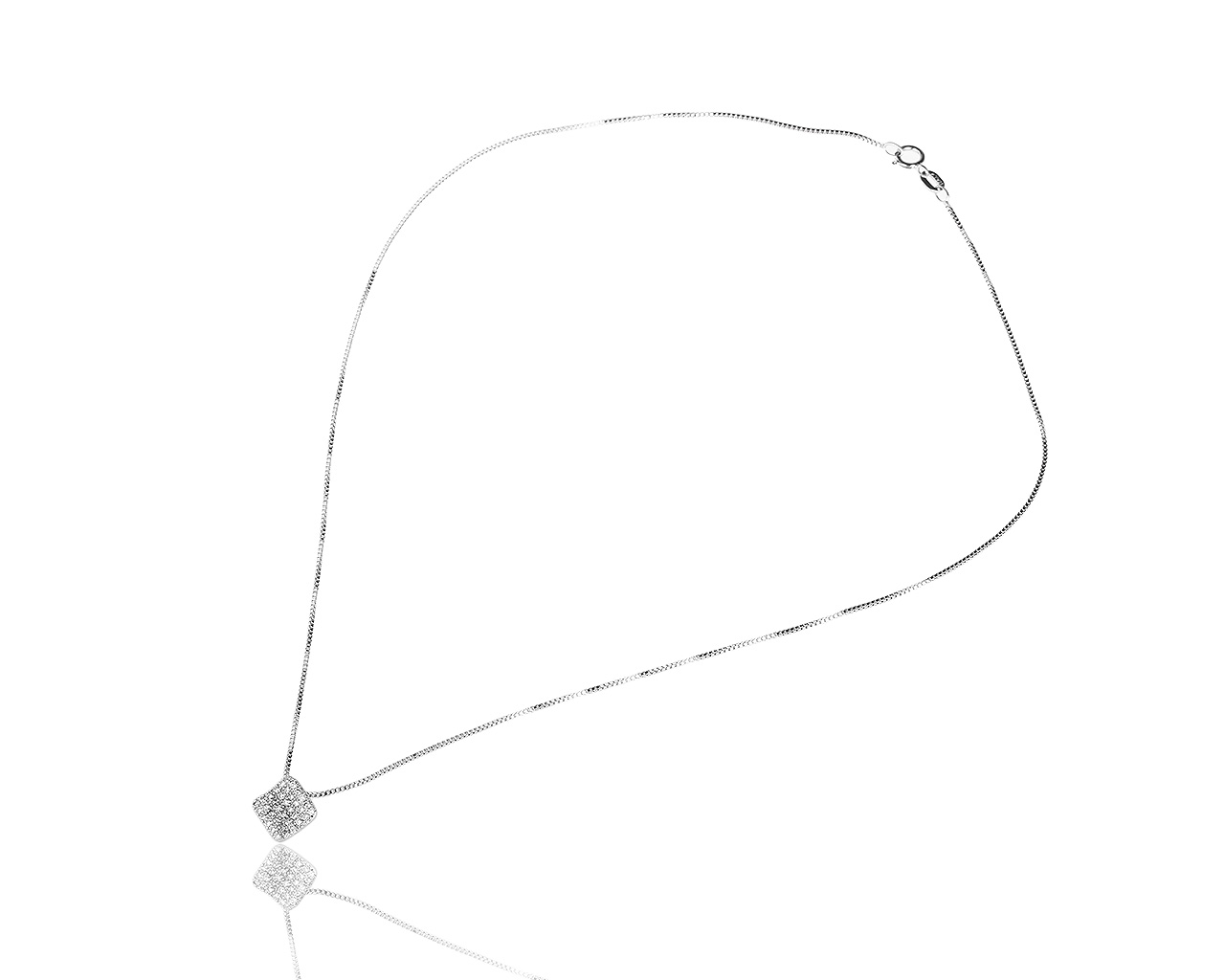 Итальянский золотой кулон с бриллиантами Bliss