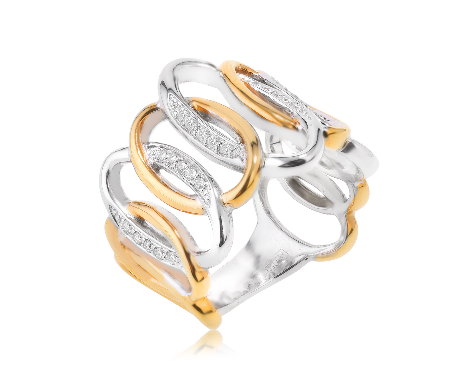 Оригинальное золотое кольцо Mauro Conti