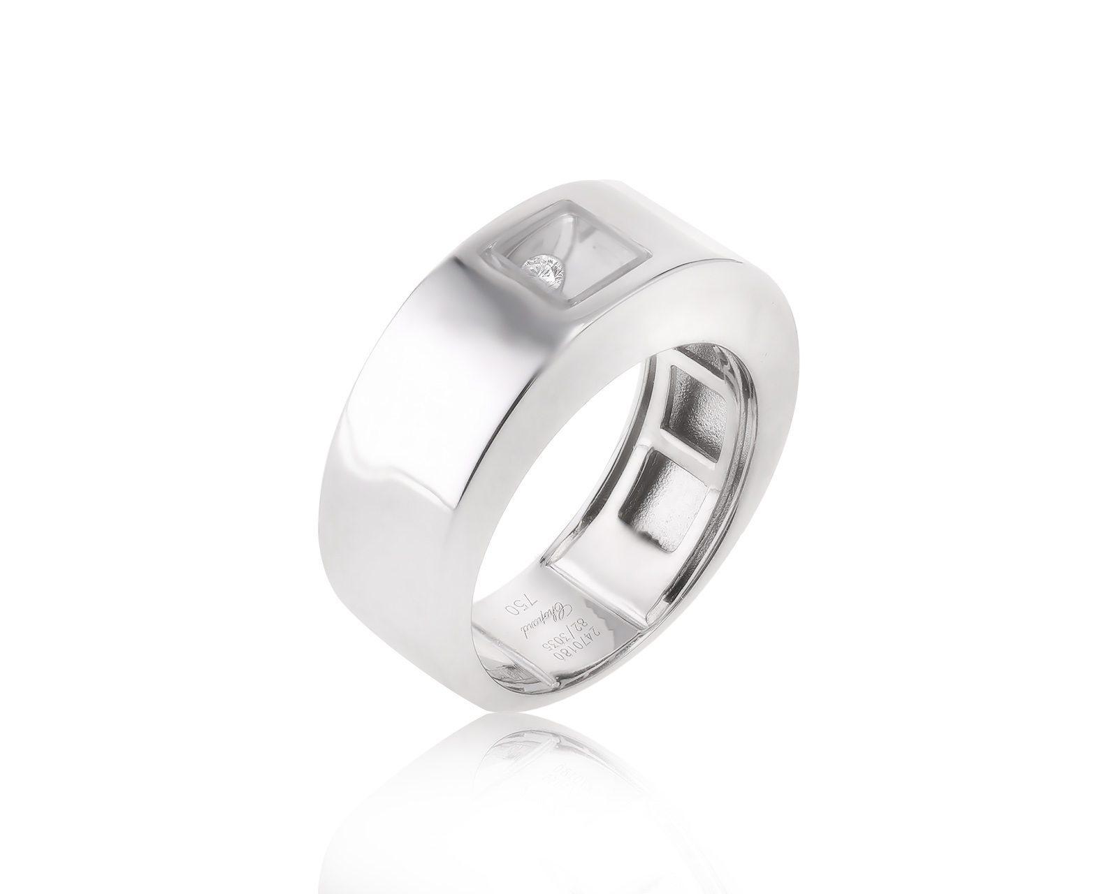 Оригинальное золотое кольцо Chopard Happy Diamonds 140823/8