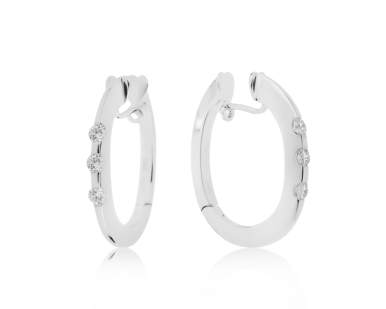 Оригинальные золотые серьги с бриллиантами 0.36ct Roberto Coin