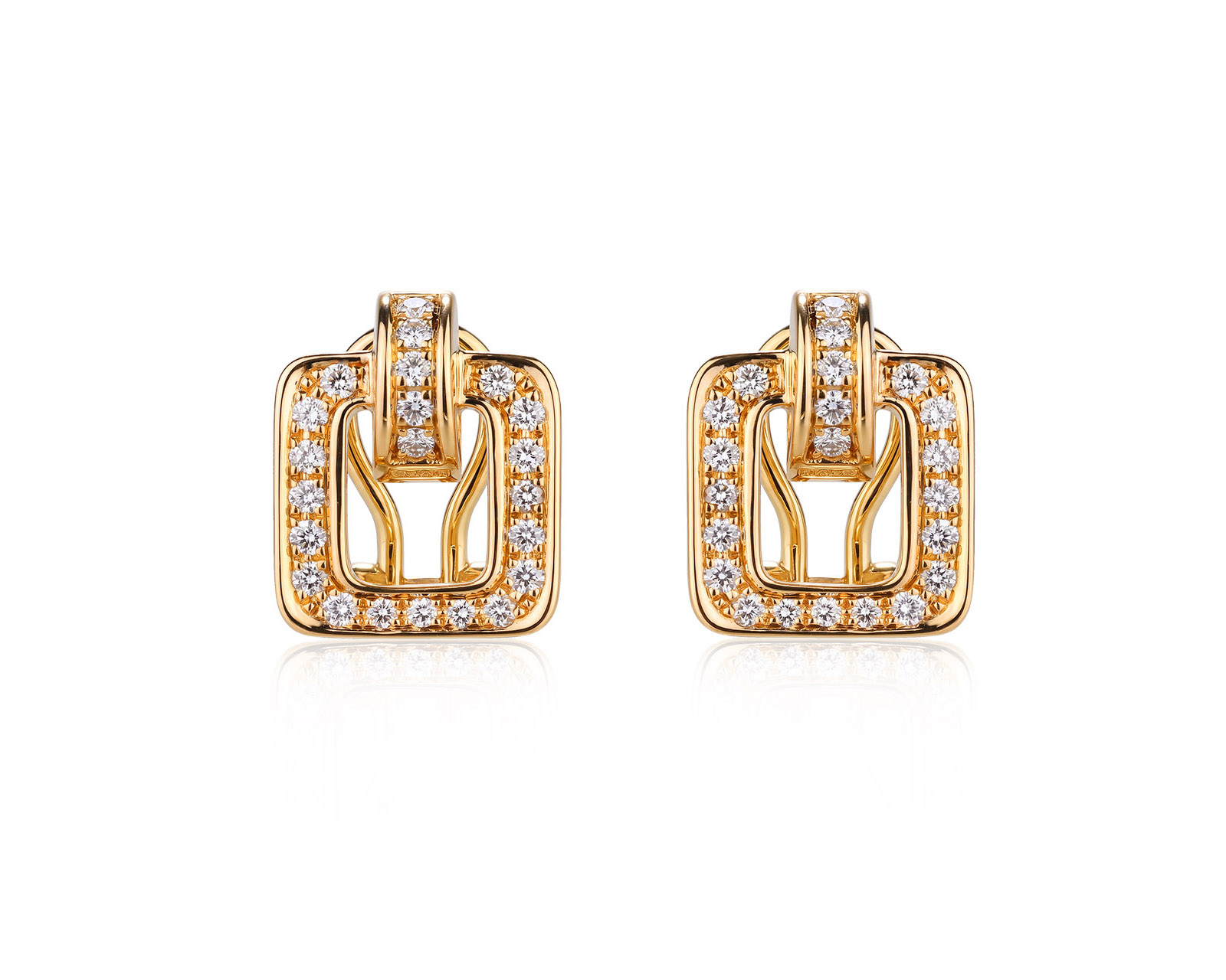Оригинальные золотые серьги с бриллиантами 0.61ct Chopard Les Chaines 160526/2