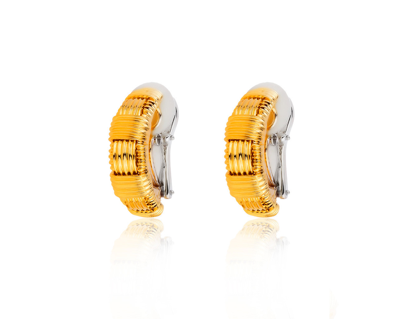 Оригинальные золотые серьги с рубинами 0.13ct Roberto Coin 050919/2