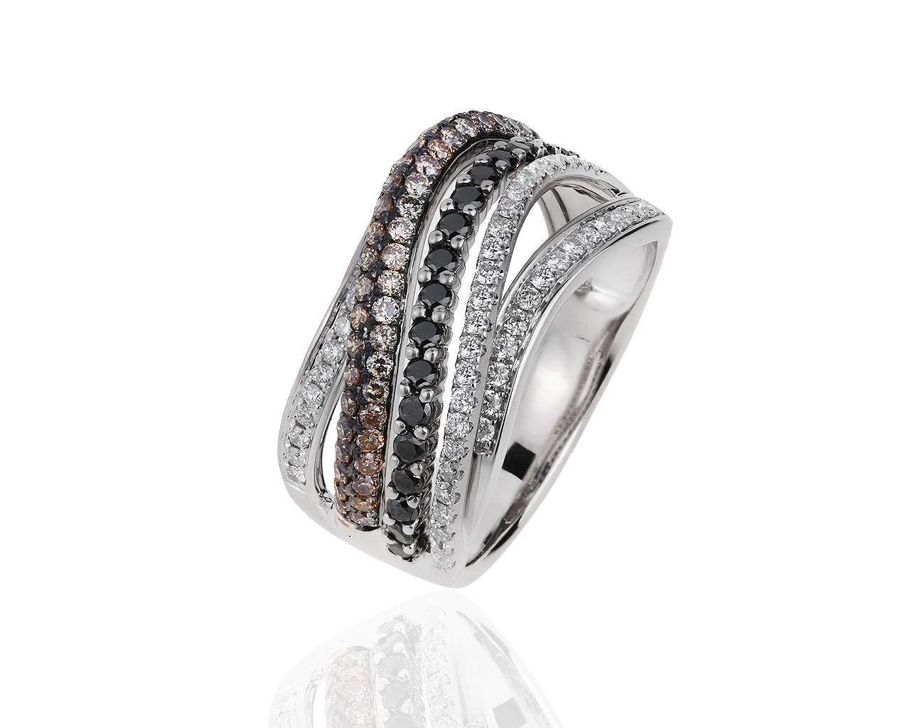 Золотое кольцо с бриллиантами 0.88ct Roberto Bravo 090619/7