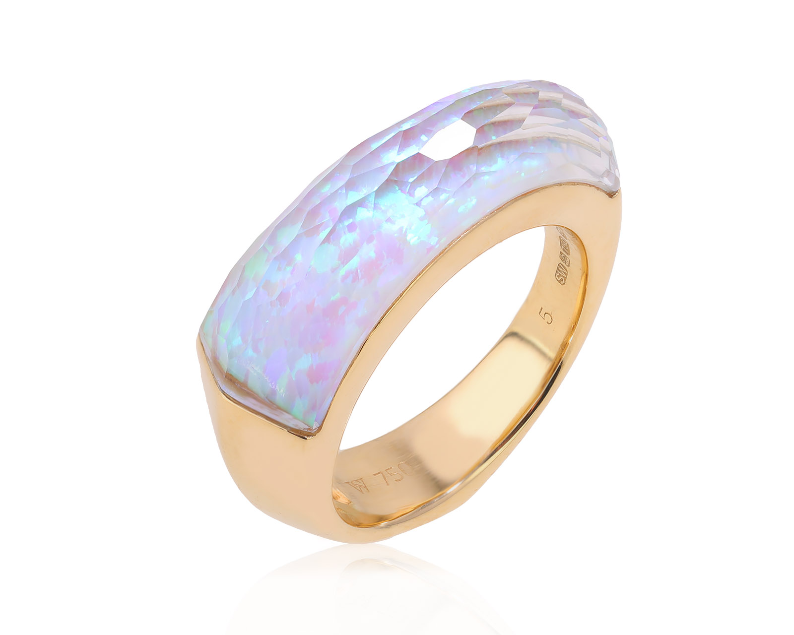 Оригинальное золотое кольцо Stephen Webster Crystal Haze Shard Stack 261224/9