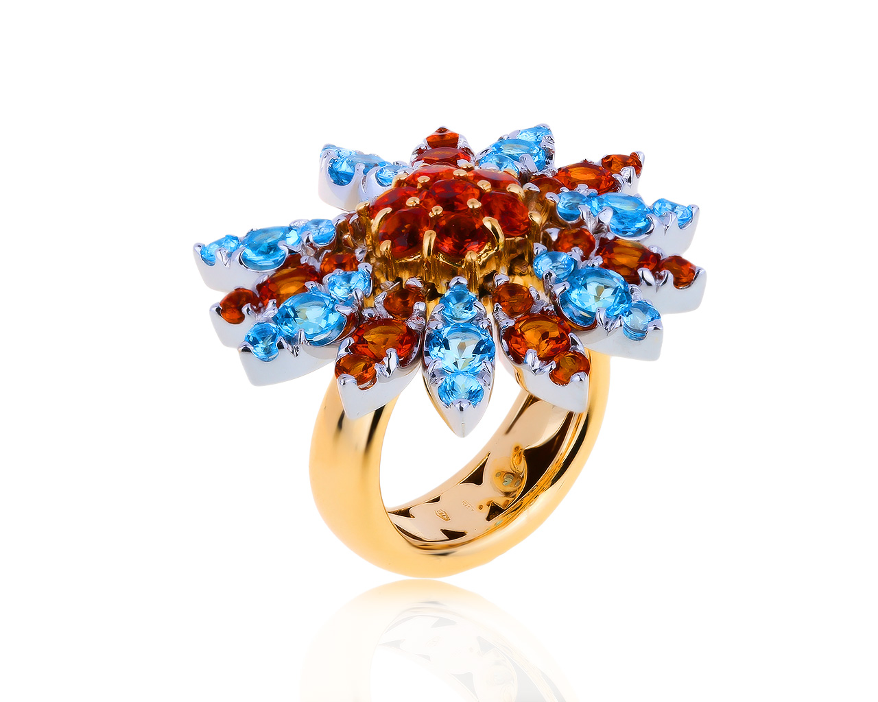Оригинальное золотое кольцо с цитринами 3.56ct Pasquale Bruni 021219/5 Оригинальное золотое кольцо с цитринами 3.56ct Pasquale Bruni 021219/5