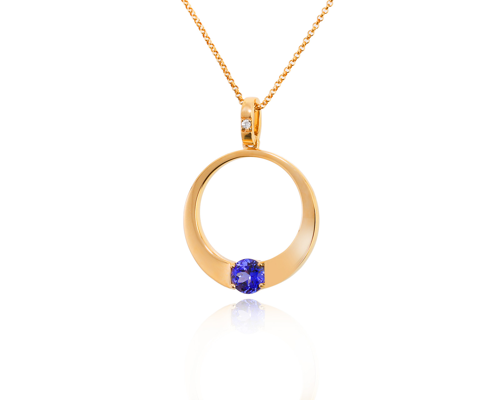 Оригинальный золотой кулон Bernhard H. Mayer Blue Breeze 050624/8