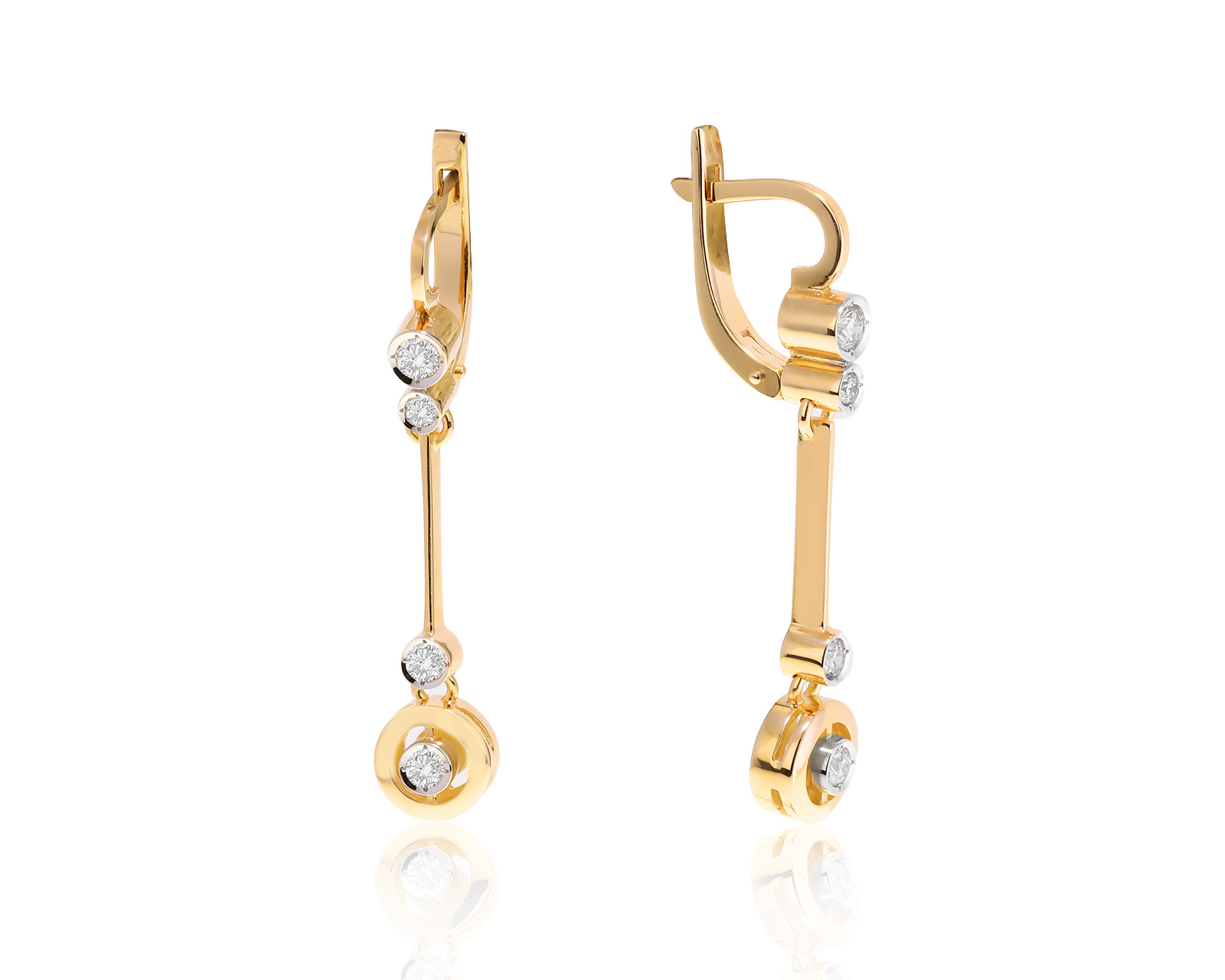 Золотые серьги с бриллиантами 0.50ct 290523/9