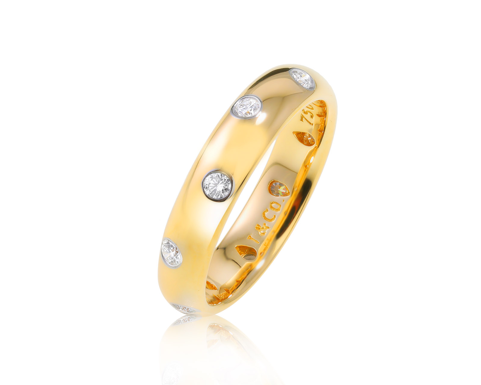 Оригинальное золотое кольцо Tiffany&Co Etoile
