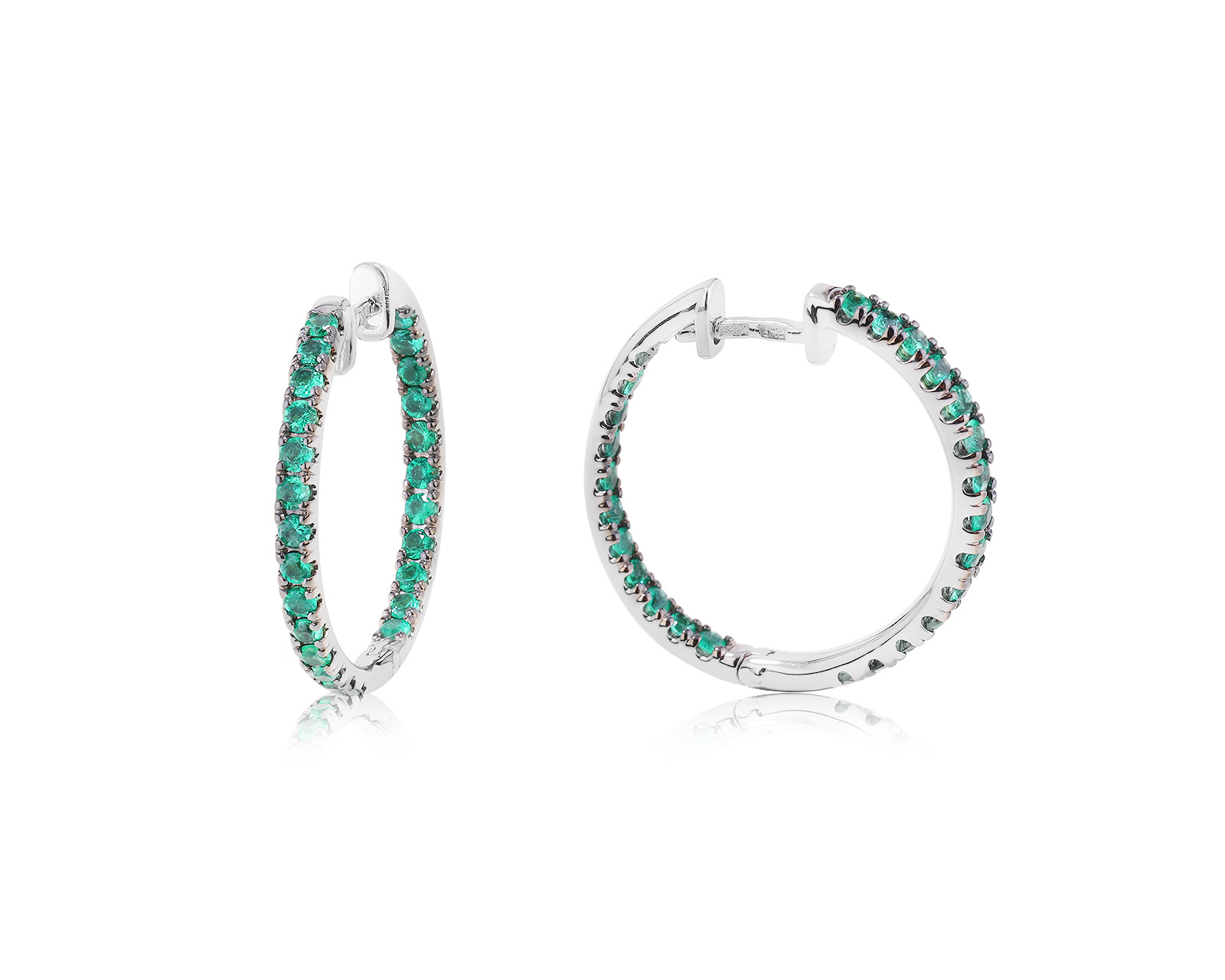 Золотые серьги с изумрудами 1.05ct 250923/5