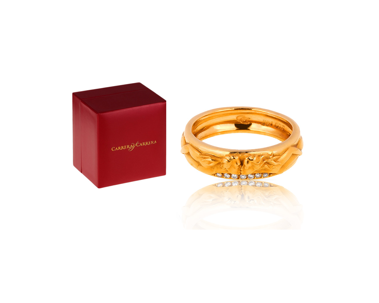 Золотое кольцо с бриллиантами Carrera y Carrera Promesa