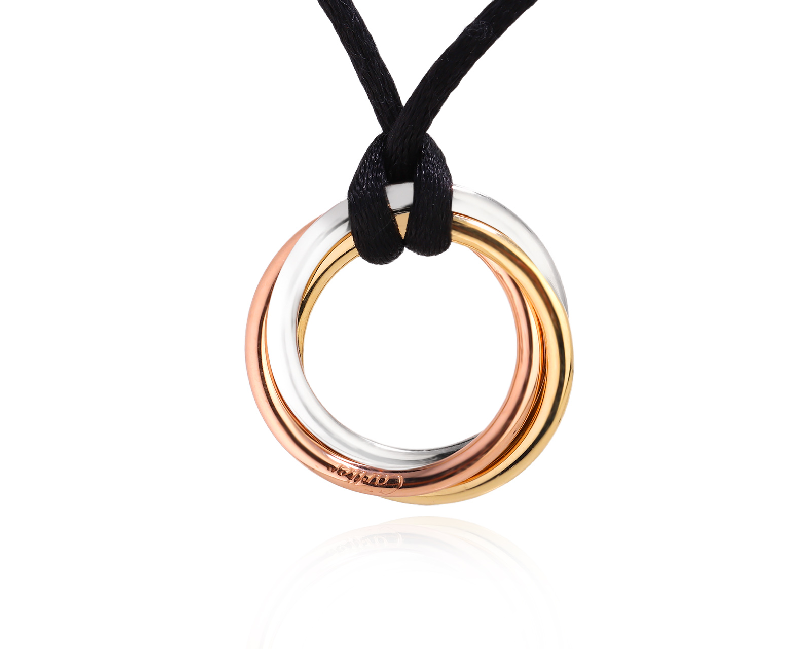 Оригинальный золотой кулон Cartier Trinity 090125/1 Оригинальный золотой кулон Cartier Trinity 090125/1