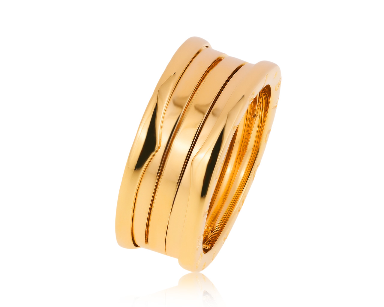 Оригинальное золотое кольцо Bvlgari B.Zero