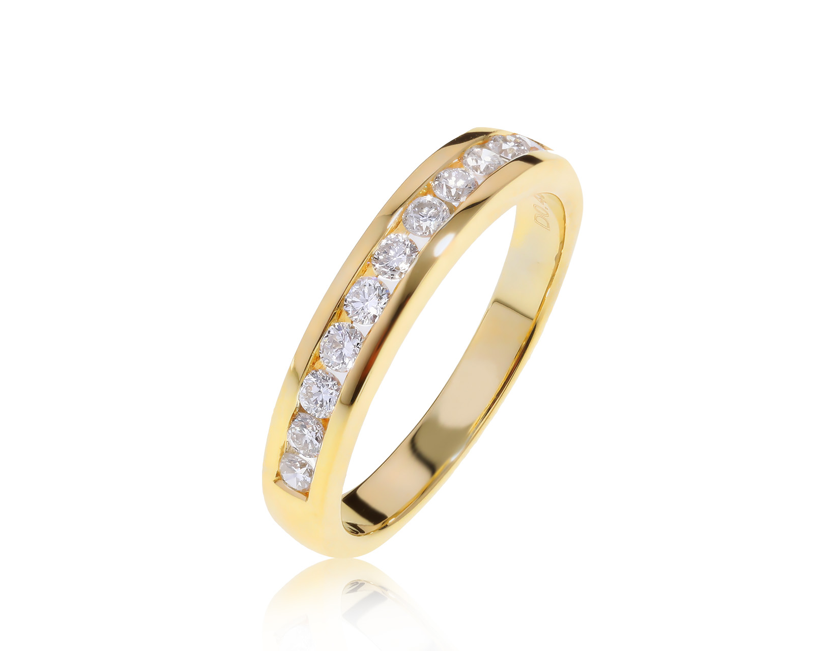 Достойное золотое кольцо с бриллиантами 0.40ct