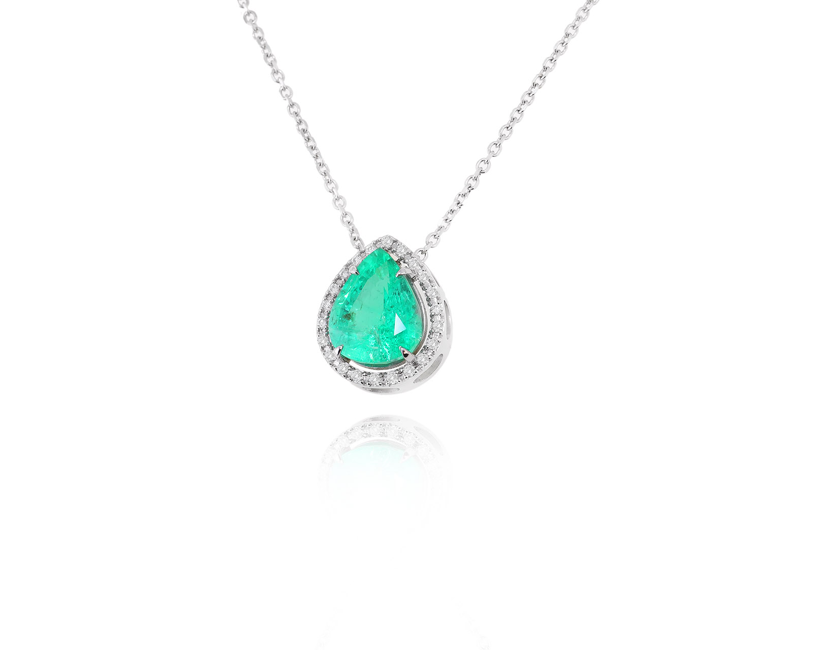 Золотой кулон с изумрудом 3.81ct Evgeny Matveev 190324/7