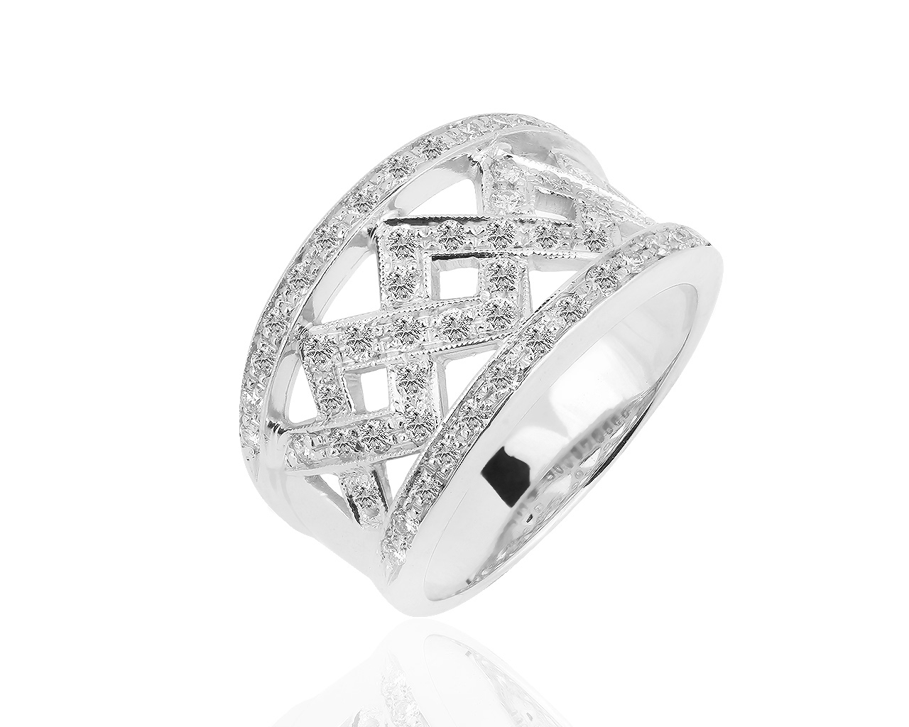 Элегантное золотое кольцо с бриллиантами 0.82ct Chimento 030219/9