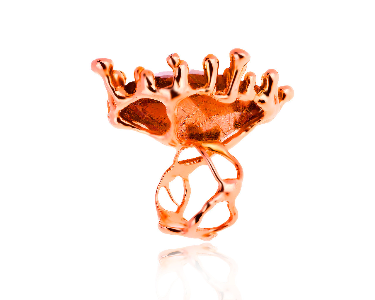 Итальянское золотое кольцо с бриллиантами 0.80ct