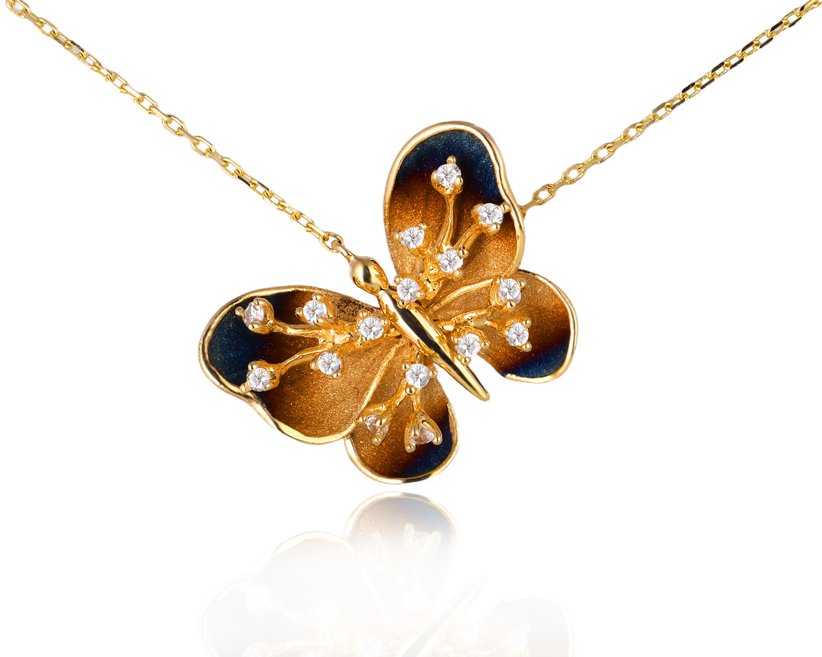 Оригинальное золотое колье Roberto Bravo Global Warming 080825/18